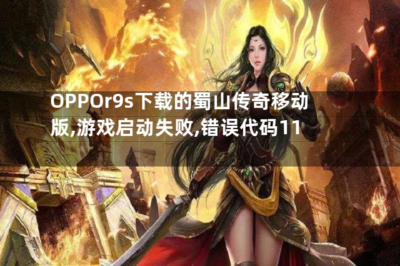 OPPOr9s下载的蜀山传奇移动版,游戏启动失败,错误代码11