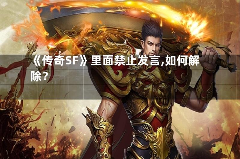 《传奇SF》里面禁止发言,如何解除？