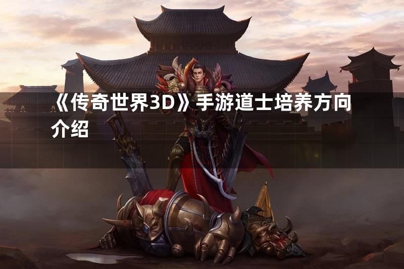 《传奇世界3D》手游道士培养方向介绍