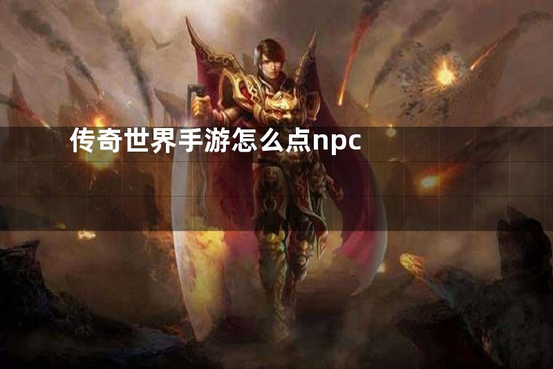 传奇世界手游怎么点npc