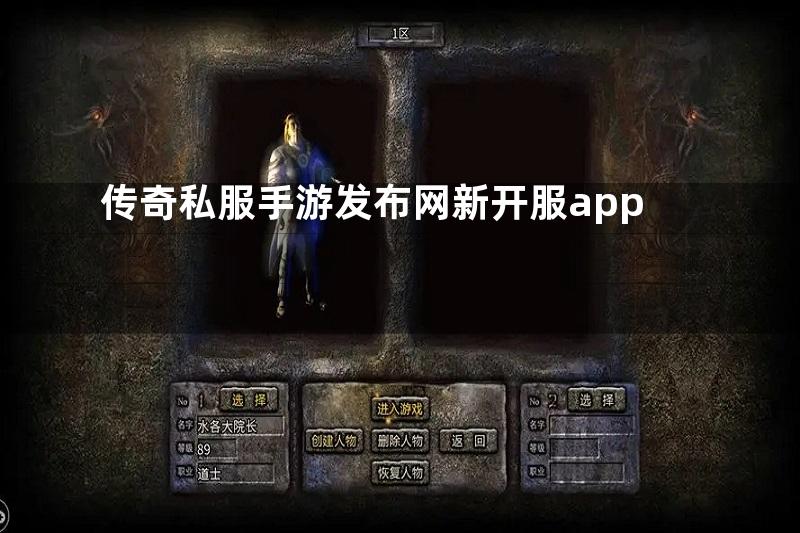 传奇私服手游发布网新开服app