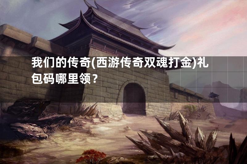 我们的传奇(西游传奇双魂打金)礼包码哪里领？