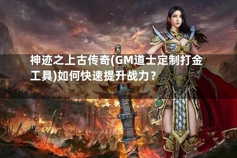 神迹之上古传奇(GM道士定制打金工具)如何快速提升战力？