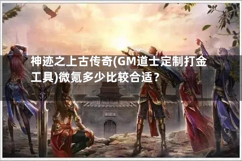 神迹之上古传奇(GM道士定制打金工具)微氪多少比较合适？